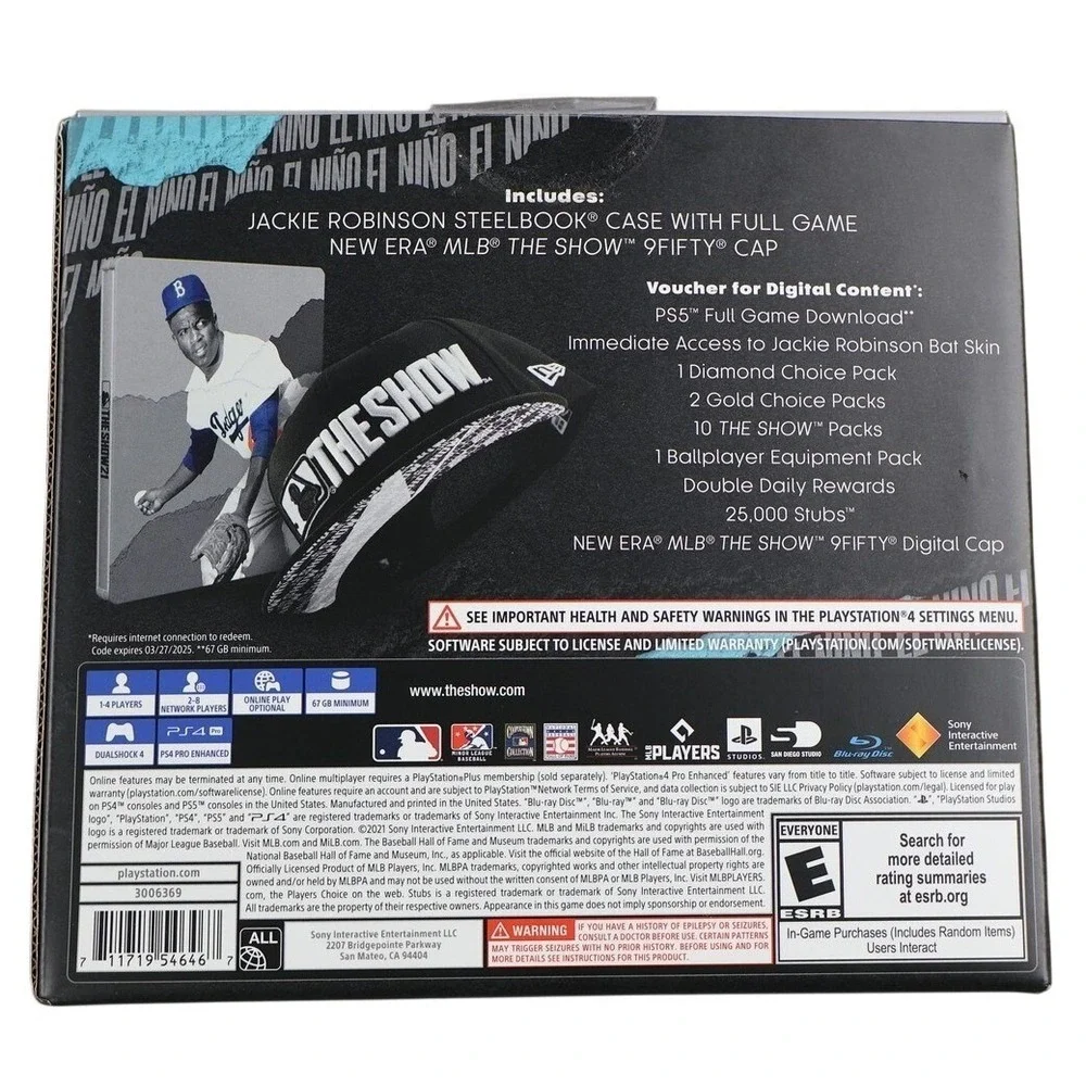 MLB The Show 21 Jackie Robinson Deluxe Edition PS4‎ San Diego Studio 2021